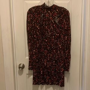 Express black and pink dress